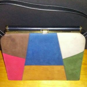 Vintage Colorblock handbag.